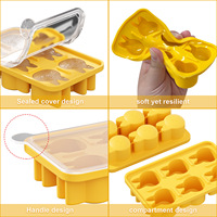 Moule à glaçons 6 cavités en silicone de qualité alimentaire, motif lapin mignon, anti-odeur, compatible four, capacité <1L
