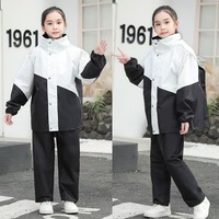 Imperméable en Nylon pour enfants de haute qualité combinaison de pluie en Polyester imperméable Durable pour étudiants classique réutilisable coupe-vent garçons filles