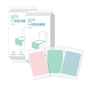 Disposable waterproof toilet seat covers, <b>laminated</b>, portable for home, business trips, travel, and pregnant women; supports - Product Image 2
