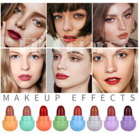 Offre Spéciale Gros Haute Qualité Personnalisé Maquillage Couleur De Sucrerie de Velours Mat Mini Capsule Rouge À Lèvres