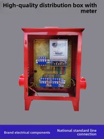 Boîte de distribution mobile portable temporaire de niveau 3, anti-explosion, pour chantier de construction, 220V/380V, prise industrielle, protection contre les fuites