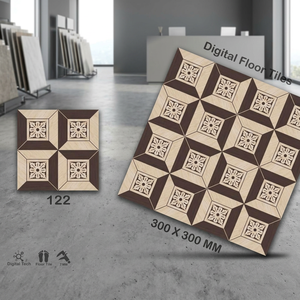 Carreaux de sol en céramique beige numérique 12x12 pouces, en porcelaine émaillée, qualité export, antidérapants, pour design intérieur - Product Image 4