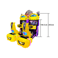 Xiaomixing Nouveau simulateur de course d'arcade à monnayeur pour deux joueurs, construction en métal et plastique, 110/220V, garantie 1 an