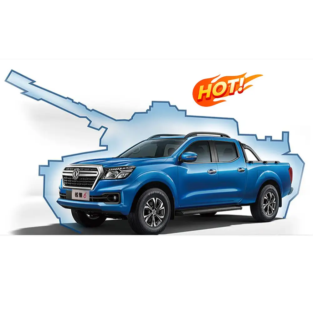 Dongfeng Rich 6 Rich 7 Pick Up Truck 4X4 Diesel Pick-Up Turbo Motor 8at Dongfeng Rich Bestelwagen