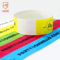 Fournisseurs de gros Bracelet étanche en Tyvek Bracelet en papier Qr Code Bracelets en Tyvek Bracelets en papier personnalisés pour l'événement