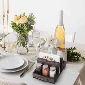 Le porte-serviettes <span class=keywords><strong>en</strong></span> <span class=keywords><strong>papier</strong></span> peut contenir des bouteilles d'assaisonnement Style campagnard adapté au <span class=keywords><strong>mariage</strong></span> de table de cuisine - Product Image 4