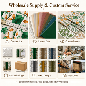 <span class=keywords><strong>Tende</strong></span> Oscuranti All'Ingrosso con Stampa Floreale e Occhielli, Drappeggi per Camera da Letto e <span class=keywords><strong>Soggiorno</strong></span>, Tenda Moderna Bicolore Patchwork con Occhielli - Product Image 5