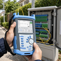 Testeur OTDR portable pour fibres optiques, réflectomètre optique temporel pour l'installation et la maintenance des réseaux FTTH, approvisionnement en gros