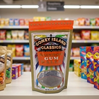 Sachets Doypack en gros refermables avec fermeture éclair pour sucre, snacks, bonbons gélifiés, chewing-gum, qualité alimentaire, logo personnalisé