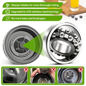 Lame de mixeur à 5 ailettes compatible avec les mixeurs Nin.ja QB3000 QB3000SSW-30 QB3000QR-30 QB3001SS-30 QB3000QBK QB3004 QB3005 - Product Image 6