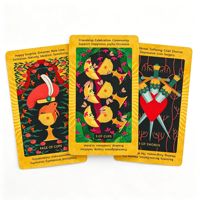 Cartes de tarot personnalisées imprimées, durables, écologiques, finition brillante, en papier, pour jeux, fêtes, cadeaux - Fabrication en usine