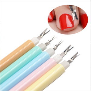 ชุดแปรงแต่งเล็บ 5 ชิ้น 5 สี หัวฟองน้ำสองด้าน พร้อมที่ดันหนังกำพร้าสแตนเลส สำหรับทำเล็บมือแบบมืออาชีพ - Product Image 2