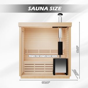 Personalizzare 4-8 persone Sauna all'aperto DIY cedro canadese Kit di Sauna tradizionale <span class=keywords><strong>a</strong></span> cubo di vapore 220V HARVIA <span class=keywords><strong>stufa</strong></span> <span class=keywords><strong>a</strong></span> <span class=keywords><strong>legna</strong></span> moderna - Product Image 3