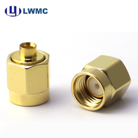 Adaptador Coaxial RF de Alta Precisión SMA Macho para Cable de 0.085, con Contacto de Latón y Desmontaje Fácil