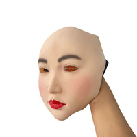 Masque en latex réaliste pour femme, idéal pour les fêtes costumées d'Halloween, parfait pour les farces et les jeux de rôle.