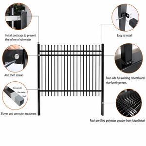 Valla de Acero Galvanizado en Caliente, Económica, para Cercas Metálicas de Alta Resistencia para Patios Escolares - Product Image 2