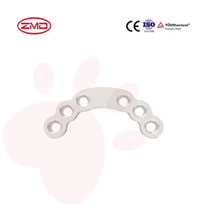 ZMD Fábrica Direta Cirurgia Ortopédica Veterinária 2.4mm Acetabular Bloqueio Puro Titânio Implante Placa Veterinária - Product Image 2