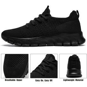YRLTYO รองเท้าวิ่งบุรุษตาข่ายด้านบนพื้นรองเท้ายางน้ำหนักเบารองเท้าผ้าใบกีฬาสำหรับฤดูใบไม้ผลิออกกำลังกายสวมใส่สบายๆ - Product Image 3