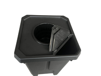 Système hydroponique DWC à pot carré de 27 L (6 gallons), système de culture hydroponique à seau unique pour clonage