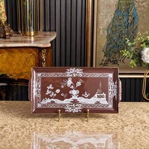 Lot de Plats Rectangulaires en Céramique Américaine avec Motif Floral pour la Rentrée Scolaire – Idéal comme Cadeau de Vaisselle - Product Image 5