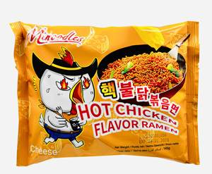 Fideos Instantáneos Picantes al <span class=keywords><strong>Estilo</strong></span> Coreano de la Marca China Minoodles, Ramen de <span class=keywords><strong>Pollo</strong></span> Picante HALAL, OEM/ODM - Product Image 3