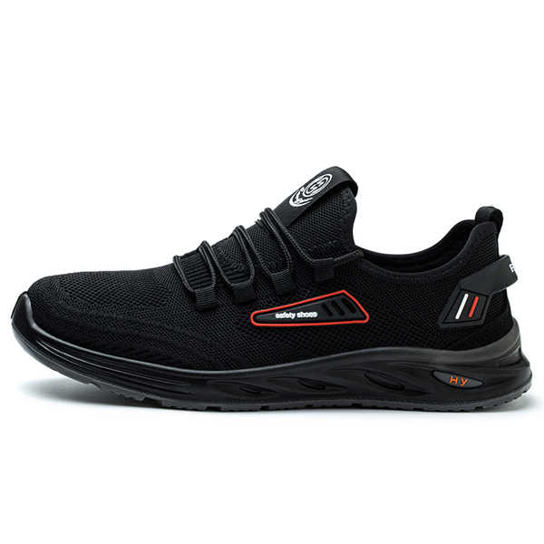 Men's Summer Comfortable Steel Toe Sneakers Non-Slip Work Shoes Microfiber  Denim Upper Cork Plush EVA