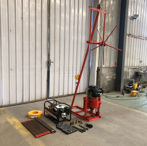 ポータブルハンドヘルド電動ボアホール30m 6HP水井戸掘削リグミニギアボックスベアリング設備農場土壌鉱石建設 - Product Image 3