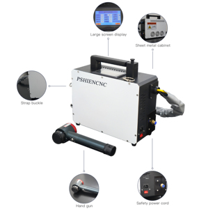 Machine de nettoyage au laser à impulsions portable, décapant de rouille au laser portatif, équipement de nettoyage au laser industriel pour surfaces métalliques - Product Image 4