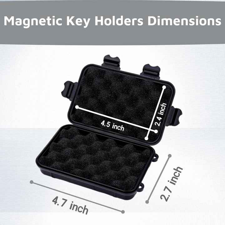 Waterproof Stash Box for GPS Trackers Under Car Hide Key Outside
