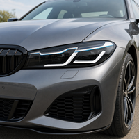Phares LED pour BMW F07 Série 5 GT 2010-2017, style sourcil bleu, lentille de projecteur, mise à niveau DRL