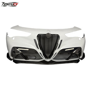 Parachoques Delantero de Fibra de Carbono Compatible con <span class=keywords><strong>Alfa</strong></span> Romeo Stelvio 949, Estilo GTAm Modificado, Kit de Parachoques de Fibra de Carbono - Product Image 1