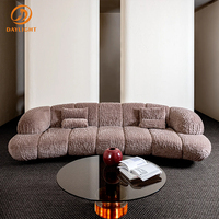 Grand canapé de salon moderne en cuir véritable incurvé en forme de u, ensemble de 8 10 12 places, mobilier de couchage modulaire de loisirs