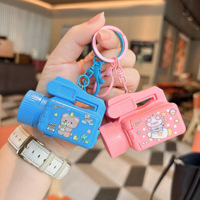 Nouveau Porte-clés Projecteur Appareil Photo en Plastique Créatif, Jouet Anti-stress Amusant en Forme d'Animal Mignon pour Enfants et Étudiants