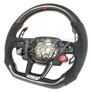 Para <span class=keywords><strong>Audi</strong></span> Q2 Q3 Q5 Q7 Q8 A4 volante de fibra de carbono <span class=keywords><strong>R8</strong></span> botón paletas de cambio accesorios de coche <span class=keywords><strong>Interior</strong></span> <span class=keywords><strong>2021</strong></span> 2022 2023 2024 2025 - Product Image 2