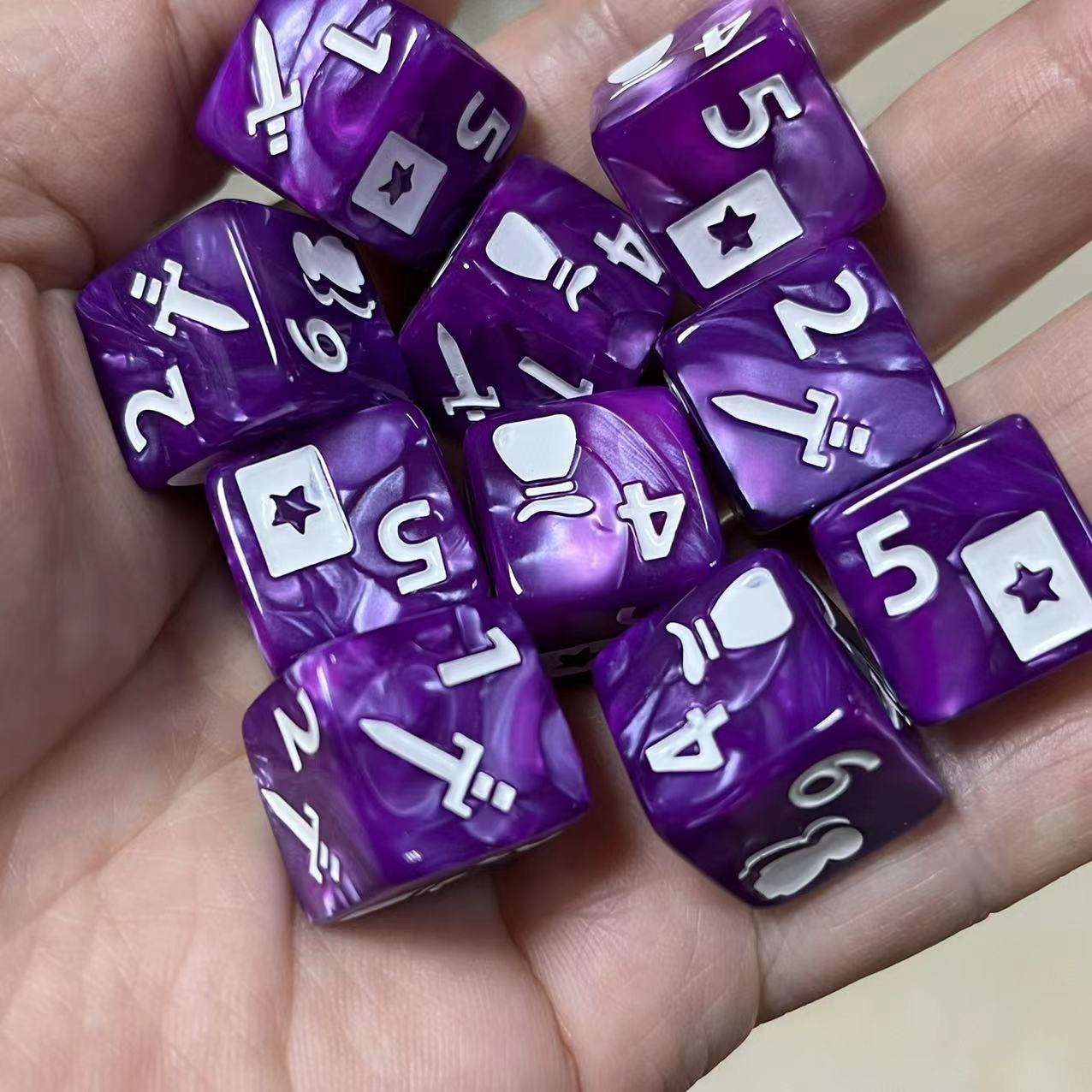 ชุด10ชิ้นสีม่วง