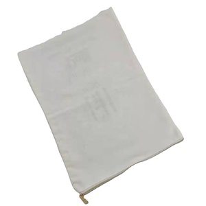 2023 Newest Custom Cotton Canvas Zipper Bag for <b>Handbag</b> Packing Cotton Dust Bag Gift Bag - Product Image 4