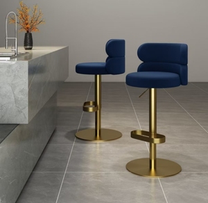 Tabouret de bar moderne en acier inoxydable, design contemporain, durable, écologique, mobilier commercial pour bar à domicile, hôtel - Product Image 2