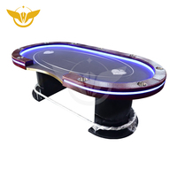 Table De Poker Personnalisée YH Tables De Jeu Mesa De Poker Table De Poker Led Professionnelle