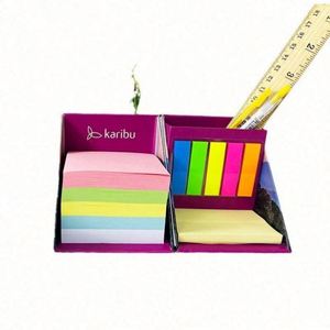 Notes autocollantes personnalisées pour agenda de Noël, en papier kraft, avec logo couleur personnalisé, pour écriture et dessin, usage scolaire/bureau, mignonnes - Product Image 2
