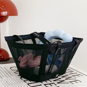 Bolsa de Compras Personalizada de Alta Gama para Mujer, Bolsa de Almacenamiento de Maquillaje con Logotipo Impreso, Organizador de Cosméticos de Malla Resistente - Product Image 4