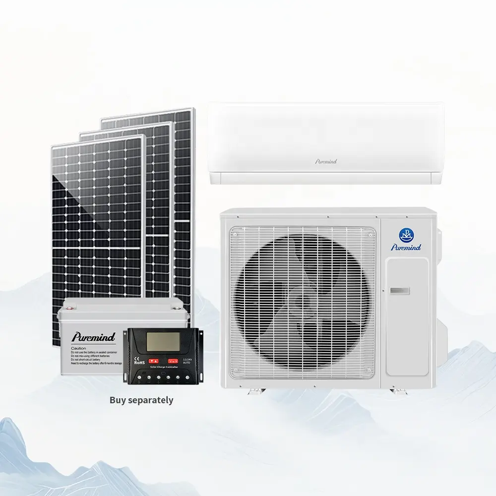 Gree condizionatore d'aria solare per la casa 12000btu 30-300V solare AC DC ibrido condizionatore d'aria con APP R410a Climatiseur Solaire