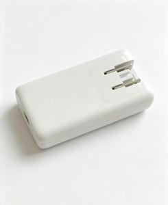 อะแดปเตอร์ชาร์จไฟแบบติดผนัง 65W ช่องเสียบ USB-C คู่ ปลั๊กแบบ US พับได้ รองรับ PD PPS ชาร์จเร็ว ดีไซน์บางเฉียบ สำหรับโทรศัพท์ แท็บเล็ต แล็ปท็อป - Product Image 1