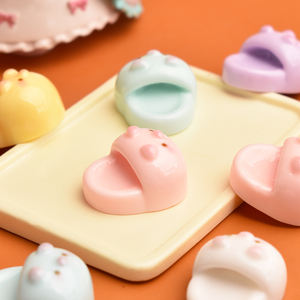 Cabujón plano de resina con diseño de cerdito kawaii para la creación de joyas DIY, accesorios hechos a mano, horquillas y accesorios para fundas de teléfono - Product Image 4