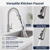 Robinet de cuisine noir mat à douchette extractible, en acier inoxydable 304, monocommande, pour évier de cuisine domestique