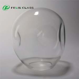 Pantalla de cristal transparente fundido para interiores, fabricada en China, soplada a mano, cubierta de cúpula única para lámpara de araña o colgante. - Product Image 3