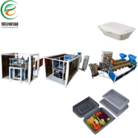 Automatische hoogcapaciteits thermoform productielijn voor wegwerp plastic PP voedselverpakkingen zoals rijstdozen