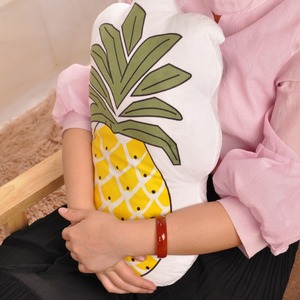 Pineapple And Cactus Throw <b>Pillows</b> Plush Decorative Cushions For <b>Sofa</b> Living Room Office Car Seat Plant Pattern 100% Polyester - Product Image 4