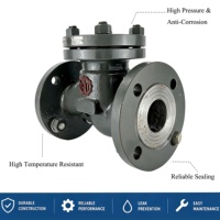 Clapet anti-retour industriel en acier au carbone à bride RF pour service vapeur, type élévateur, pour centrale électrique