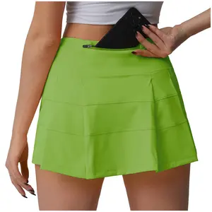कस्टम sublimated मुद्रण टेनिस स्कर्ट वस्त्र निर्माताओं आउटडोर खेल पहनने के महिलाओं के कपड़ों टेनिस