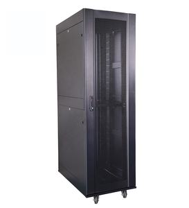 Baies de serveur pour centre de données 19 pouces 42U 45U 800*1000mm 1200mm avec porte avant ventilée et double porte arrière ouvrante avec panneaux latéraux divisés - Product Image 1